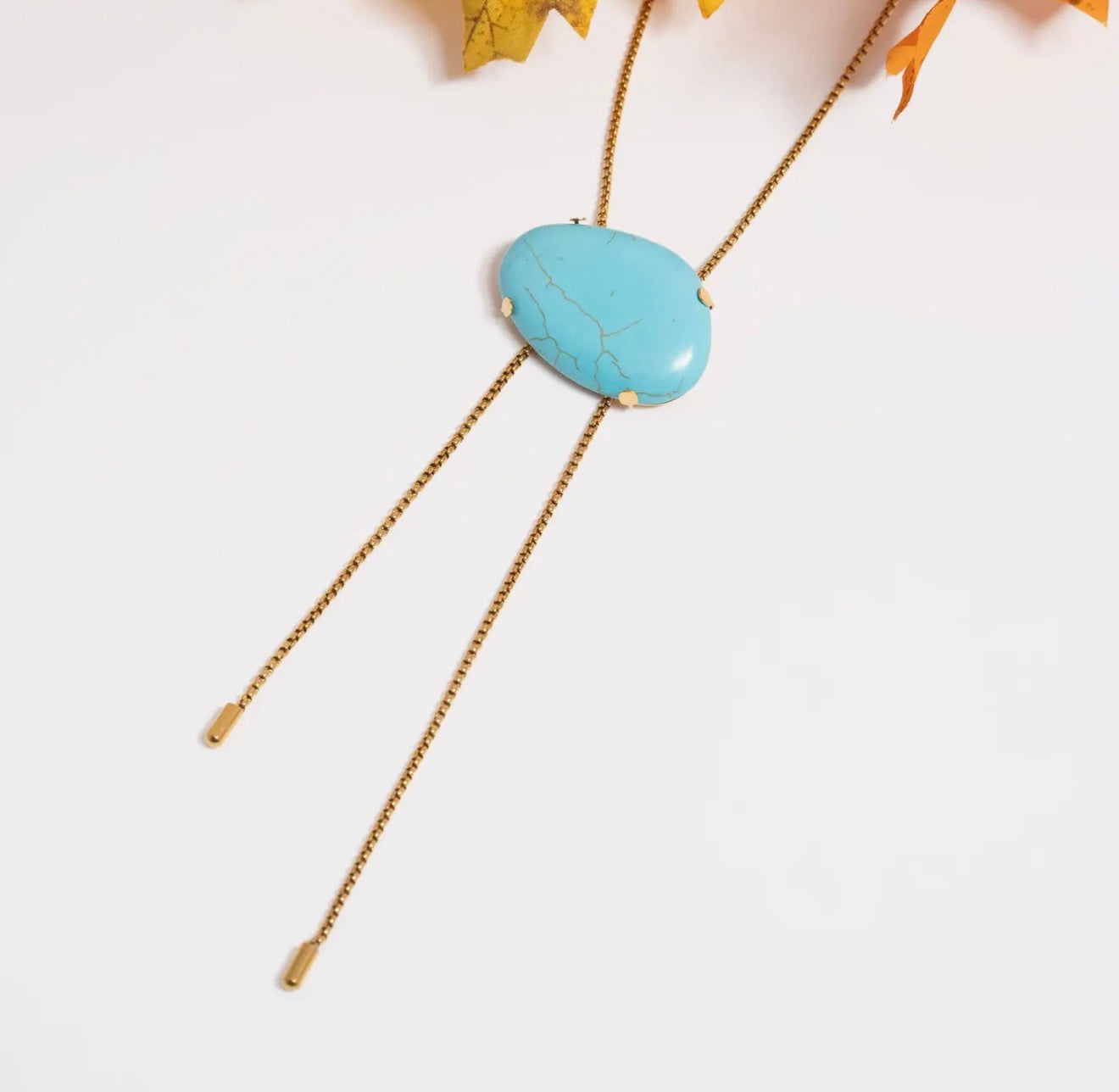 Turquoise Charm Bolo